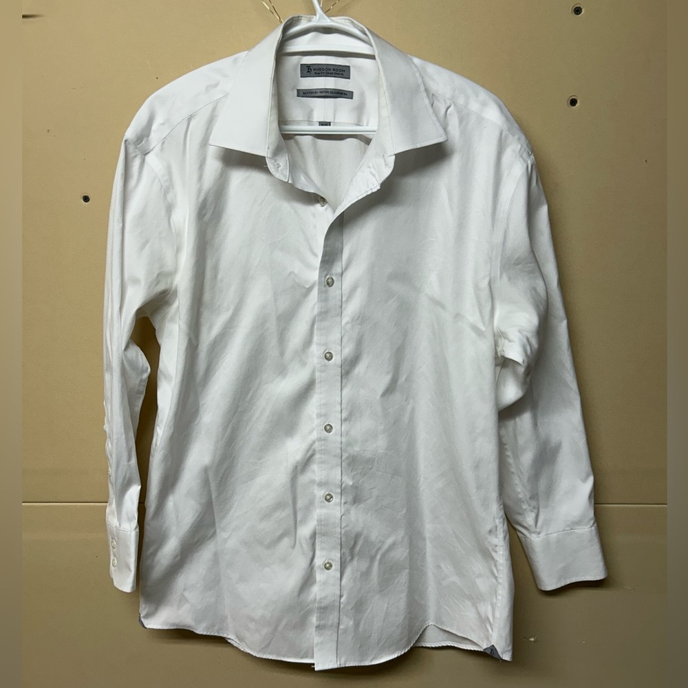 2/$20❤️- SHIRT | Men’s Hudson Room white dress shirt size 16.5 neck, or size 32